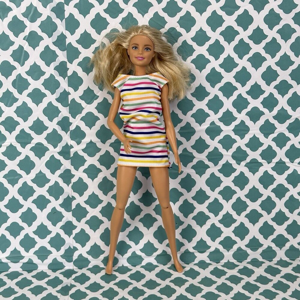 Mattel Barbie Doll in White Dress C385G 2015‎